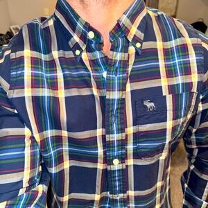 Abercrombie and fitch muscle dress shirt